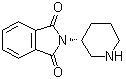 2-(3R)-3-Piperidinyl-1H-isoindole-1,3(2H)-dione molecular structure (CAS 886588-61-0)