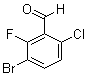 结构式 CAS# 886615-30-1, 3-溴-6-氯-2-氟苯甲醛