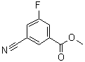 结构式 CAS# 886732-29-2, 3-氰基-5-氟苯甲酸甲酯