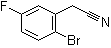 2-Bromo-5-fluorobenzeneacetonitrile molecular structure (CAS 886761-96-2)
