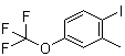 1-Iodo-2-methyl-4-(trifluoromethoxy)benzene molecular structure (CAS 886763-05-9)