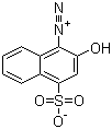 structure of CAS# 887-76-3, 1-Diazo-2-naphthol-4-sulfonic acid;1,2-Naphthoxydiazo-4-sulfonic acid