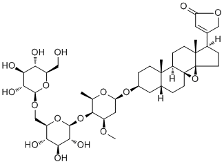 Adynerigenin beta-neritrioside molecular structure (CAS 88721-09-9)