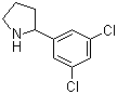 2-(3,5-Dichlorophenyl)pyrrolidine molecular structure (CAS 887344-13-0)