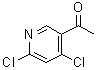 structure of CAS# 887573-44-6, 1-(4,6-Dichloropyridin-3-yl)ethan-1-one