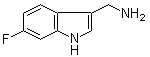 6-Fluoro-1H-indole-3-methanamine molecular structure (CAS 887582-19-6)