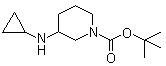 tert-Butyl 3-(cyclopropylamino)piperidine-1-carboxylate molecular structure (CAS 887588-04-7)