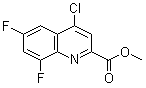 4-Chloro-6,8-difluoro-2-quinolinecarboxylic acid methyl ester molecular structure (CAS 887589-39-1)