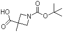 3-Methyl-1,3-azetidinedicarboxylic acid 1-(tert-butyl) ester molecular structure (CAS 887591-62-0)