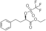 结构式 CAS# 88767-98-0, (R)-1-(乙氧羰基)-3-苯基丙基三氟甲磺酸酯