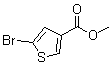 5-溴噻吩-3-羧酸甲酯分子结构 (CAS 88770-19-8)