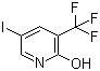 5-Iodo-3-(trifluoromethyl)pyridin-2-ol molecular structure (CAS 887707-23-5)