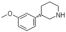 (S)-3-(3-Methoxyphenyl)piperidine molecular structure (CAS 88784-37-6)