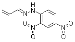 2-Propenal 2-(2,4-dinitrophenyl)hydrazone molecular structure (CAS 888-54-0)