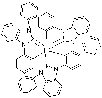 Tris[(3-phenyl-1H-benzimidazol-1-yl-2(3H)-ylidene)-1,2-phenylene]iridium molecular structure (CAS 888725-36-8)