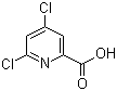 4,6-二氯吡啶-2-甲酸分子结构 (CAS 88912-25-8)