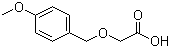 (4-Methoxybenzyloxy)acetic acid molecular structure (CAS 88920-24-5)