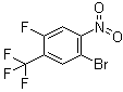 1-Bromo-4-fluoro-2-nitro-5-(trifluoromethyl)benzene molecular structure (CAS 889459-13-6)