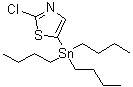 结构式 CAS# 889672-73-5, 2-氯-5-(三丁基锡烷基)噻唑