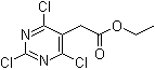 2,4,6-三氯-5-嘧啶乙酸乙酯分子结构 (CAS 889944-72-3)