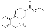 1-[2-(Aminomethyl)phenyl]-4-piperidinecarboxylic acid ethyl ester molecular structure (CAS 889947-86-8)