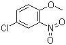 结构式 CAS# 89-21-4, 4-氯-2-硝基苯甲醚