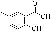 结构式 CAS# 89-56-5, 5-甲基水杨酸; 2-羟基-5-甲基苯甲酸