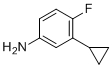 structure of CAS# 890129-90-5, 3-Cyclopropyl-4-fluoroaniline