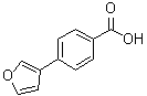 4-(3-Furanyl)benzoic acid molecular structure (CAS 890715-18-1)