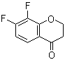 7,8-Difluoro-2,3-dihydro-4H-1-benzopyran-4-one molecular structure (CAS 890840-90-1)