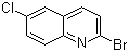 2-Bromo-6-chloroquinoline molecular structure (CAS 891842-50-5)