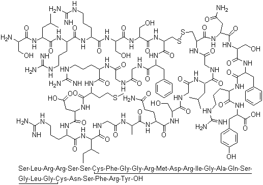 structure of CAS# 89213-87-6, Carperitide