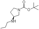 structure of CAS# 892390-30-6, tert-Butyl (3S)-3-(propylamino)pyrrolidine-1-carboxylate;(3S)-3-(Propylamino)-1-pyrrolidinecarboxylic acid tert-butyl ester