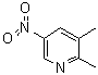 2,3-二甲基-5-硝基吡啶分子结构 (CAS 89244-47-3)