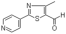 4-Methyl-2-(4-pyridinyl)-5-thiazolecarboxaldehyde molecular structure (CAS 892502-19-1)