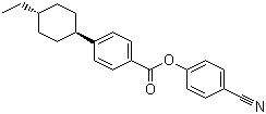 structure of CAS# 89331-97-5, 4-Cyanophenyl 4-trans-(4-ethylcyclohexyl)benzoate;trans-4-(4-Ethylcyclohexyl)benzoic acid 4-cyanophenyl ester