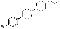4-溴-1-[反式-4-(反式-4-丙基环己基)环己基]苯分子结构 (CAS 89409-95-0)