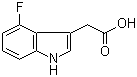 4-Fluoroindole-3-acetic acid molecular structure (CAS 89434-03-7)
