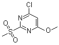 4-氯-2-(甲磺酰基)-6-甲氧基嘧啶分子结构 (CAS 89466-55-7)