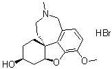 Lycoramine hydrobromide molecular structure (CAS 89505-76-0)