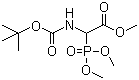 Methyl N-Boc-2-(dimethylphosphono)glycinate molecular structure (CAS 89524-98-1)