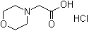 structure of CAS# 89531-58-8, 4-Morpholinylacetic acid hydrochloride;2-(Morpholin-4-yl)acetic acid hydrochloride