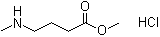 structure of CAS# 89584-24-7, Methyl 4-(methylamino)butanoate hydrochloride;Methyl 4-(methylamino)butyrate hydrochloride; Methyl N-Methyl-4-aminobutanoate hydrochloride