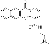 结构式 CAS# 896705-16-1, N-[2-(二甲基氨基)乙基]-12-氧代-12H-苯并[g]吡啶并[2,1-b]喹唑啉-4-甲酰胺
