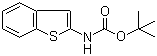 苯并噻吩-2-氨基甲酸叔丁酯分子结构 (CAS 89673-36-9)