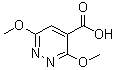 3,6-Dimethoxy-4-pyridazinecarboxylic acid molecular structure (CAS 89694-24-6)