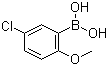 5-Chloro-2-methoxyphenylboronic acid molecular structure (CAS 89694-48-4)