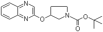 3-(2-喹喔啉基氧基)吡咯烷-1-甲酸叔丁酯分子结构 (CAS 897044-97-2)