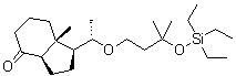 (1S,3aR,7aR)-Octahydro-7a-methyl-1-[(1S)-1-[3-methyl-3-[(triethylsilyl)oxy]butoxy]ethyl]-4H-inden-4-one molecular structure (CAS 897657-85-1)