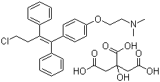 枸橼酸托瑞米芬分子结构 (CAS 89778-27-8)